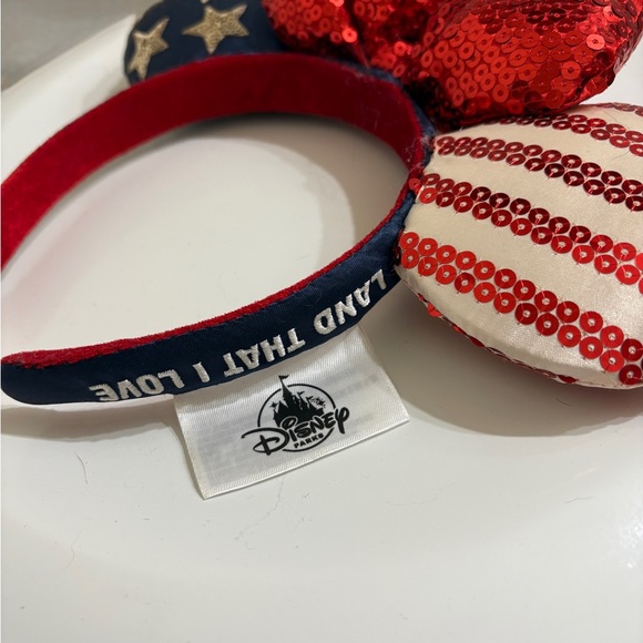 Disney Minnie Mouse Ears Headband Stars & America - Picture 2 of 3